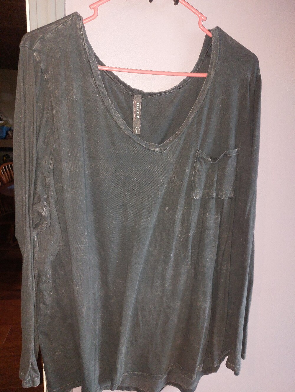Torrid 3 Long Sleeve Pocket Tee